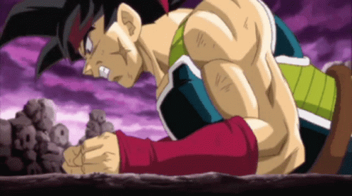 Screaming Bardock GIF