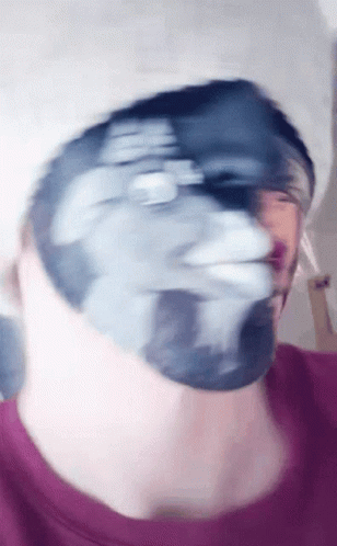 Screaming Goat Face Paint Optical Illusion GIF