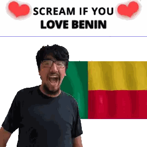 Screaming Man Glasses: Scream If You Love Benin