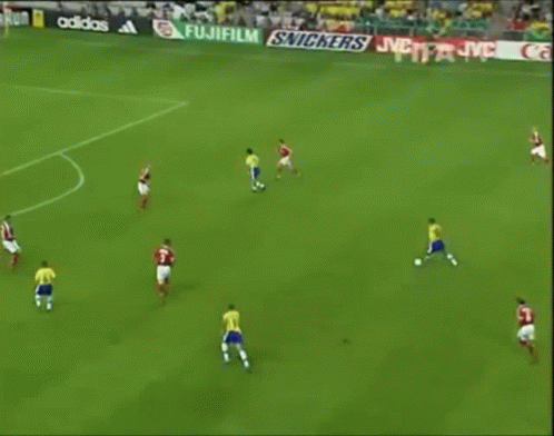Screaming Man in Yellow-Green Soccer Jersey on FIFA TV
