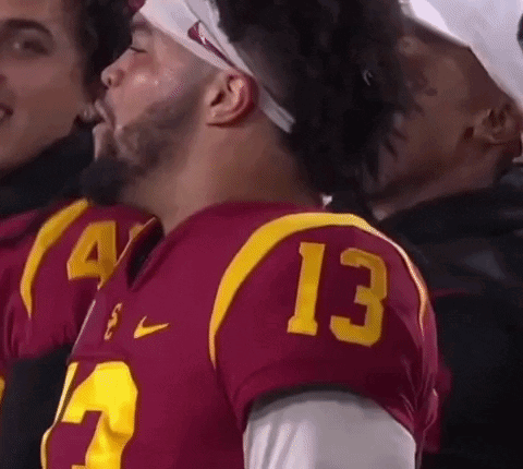 Screaming Mason Cobb Trojans GIF
