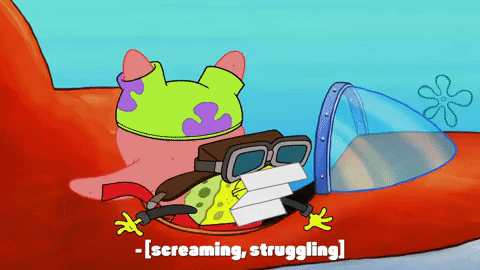 Screaming Patrick Struggle Bus GIF