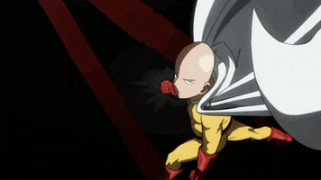 Screaming Saitama Anime GIF