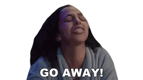 Screaming Woman Go Away