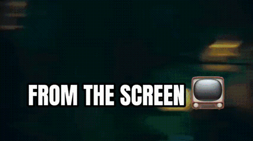 Screen Saying From The Screen With TV