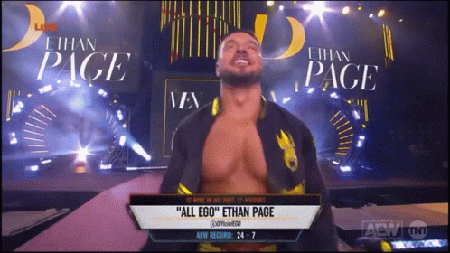 Screen Showing Wrestler Ethan Page