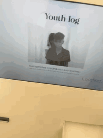 Screen With Man Woman And Youth Log GIF