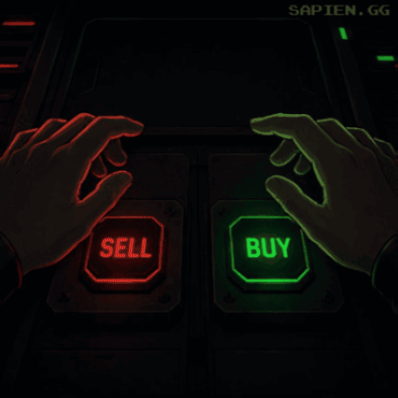 Screen With Skull Saying Decision Made