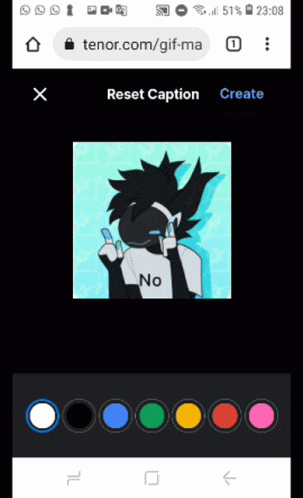 Screenshot of Tenor.com Gif-Ma Website