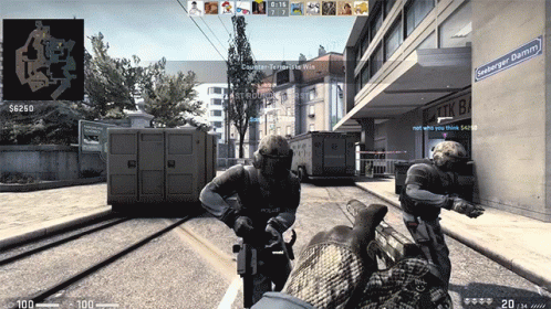 Screenshot of Video Game Shows Soldiers in City