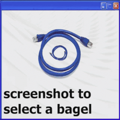 Screenshot Selecting Bagel With CD on Screen