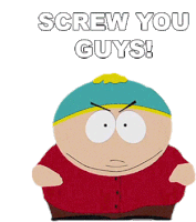 Screw You Guys Eric Cartman Sticker GIF