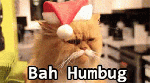 Scrooge Cat Bah Humbug GIF