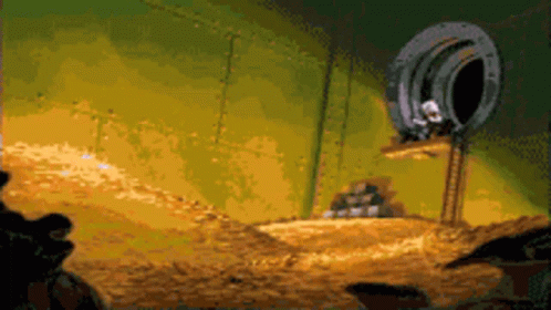 Scrooge Diving Meme GIF