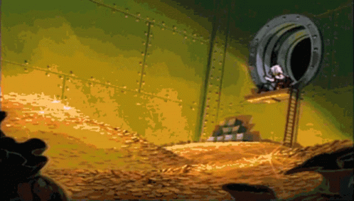 Scrooge Mcduck Diving GIF