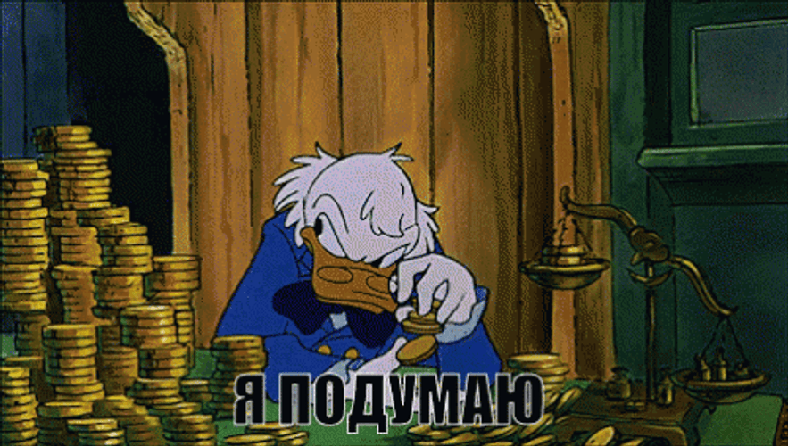 Scrooge Counting Coins GIF