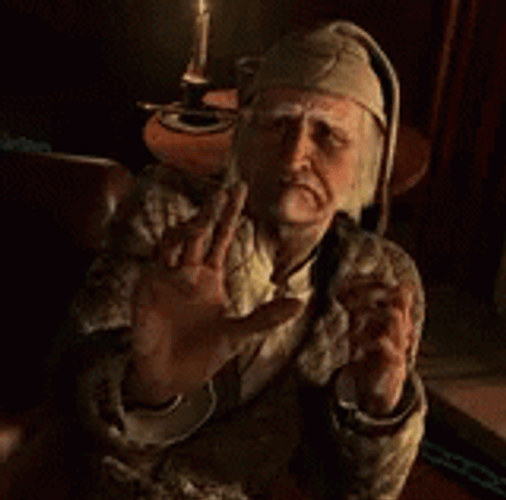 Scrooge Cringe GIF