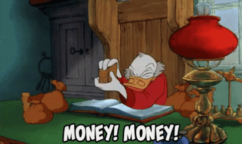 Scrooge Money Money GIF