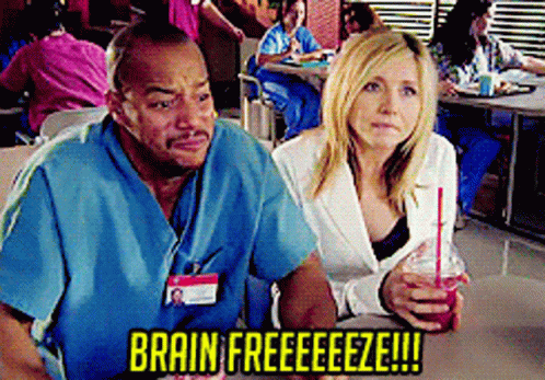 Scrubs Brain Freeze GIF
