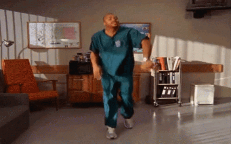 Scrubs Entertaining Turk Dance GIF