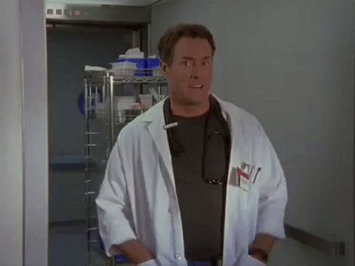 Scrubs Tv Series Dr. Perry Cox Big Smile GIF