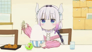 Scrumptious Kanna Eating GIF