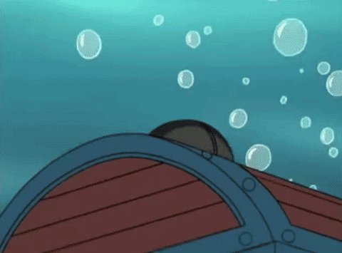 Scuba Diving Treasure Archie Cartoon GIF