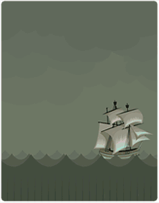 Sea Monster And Ship Smooch GIF