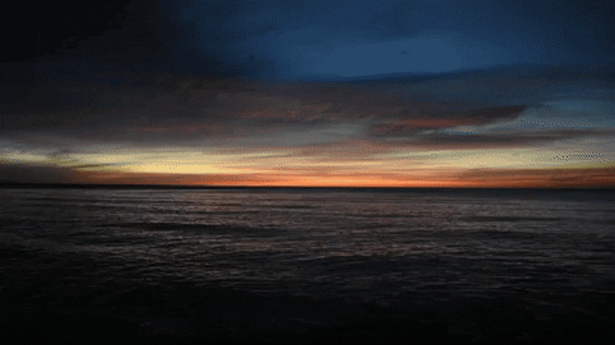 Sea Sunset Timelapse GIF