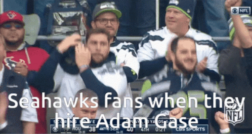 Seahawks Fans When They Hire Adam Case In A Stadium GIF