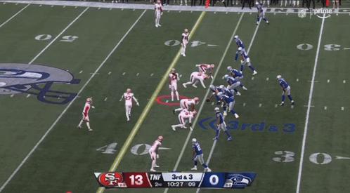 Seahawks vs 49ers Football Game