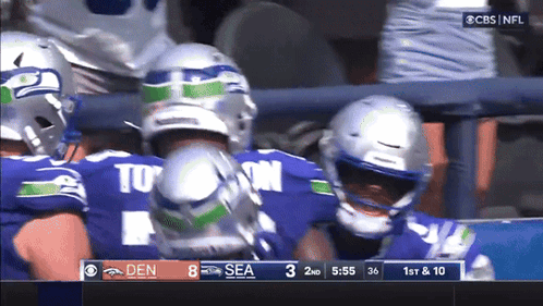 Seahawks Vs Broncos CBS Football Game GIF