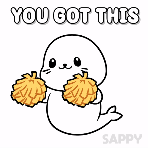 Seal Cheering You Got This GIF