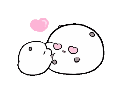 Seal Kissing Another with Hearts