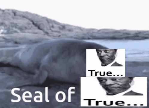 Seal of True with Man's Picture