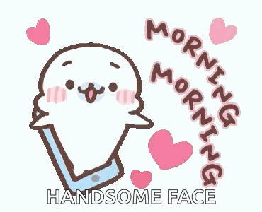 Seal Talking on Phone with Hearts