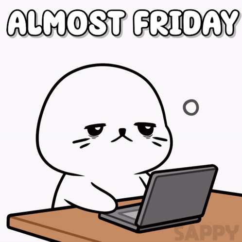 Seal Using Laptop Almost Friday