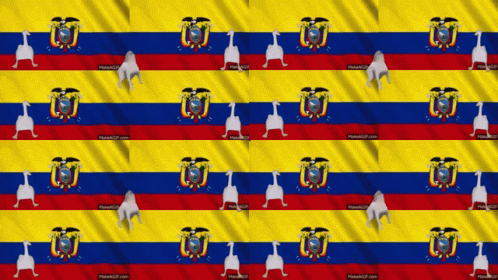 Seamless Ecuador Flag Pattern Makeagif