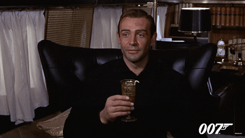 Sean Connery Sips Tea GIF