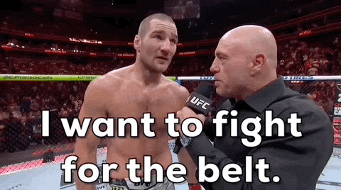 Sean Strickland Fighting For Belt GIF