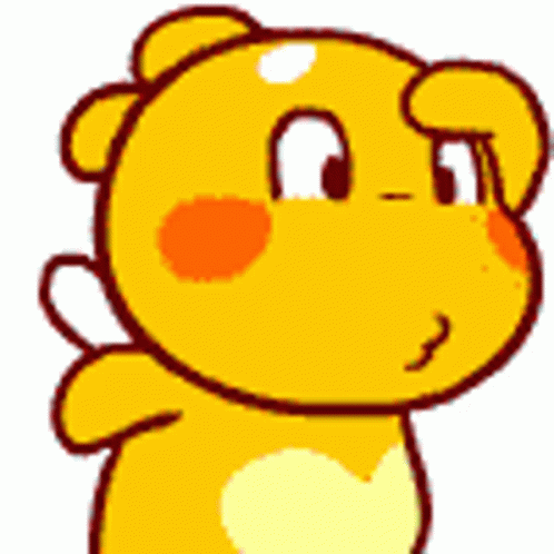 Yellow Cartoon Dinosaur Searching GIF