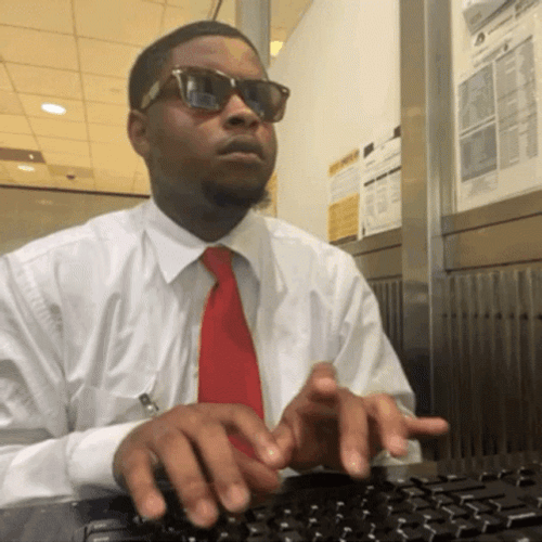 Searching In Computer Shades Off GIF