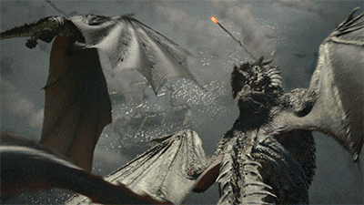 Seasmoke Dragon At The Battle GIF