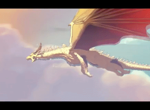 Seasmoke Dragon Flying High GIF