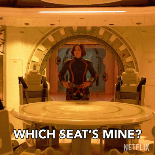 Seats Taken Lost In Space Sci-fi Series GIF