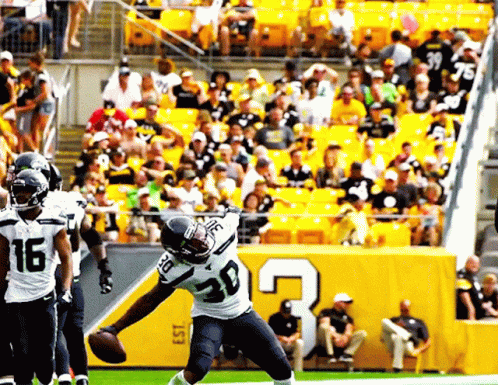 Seattle Seahawks Bradley Mcdougald Throwing Ball GIF