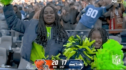 Seattle Seahawks Cheering Fans GIF