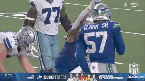 Seattle Seahawks Clark Sr Got Praised GIF