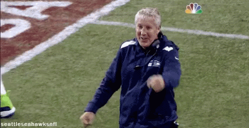 Seattle Seahawks Coach Pete Carroll Laughing GIF