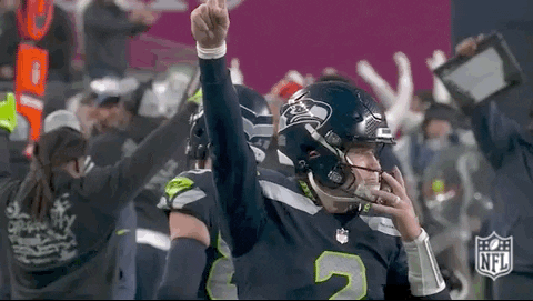 Seattle Seahawks Drew Lock Rejoicing GIF